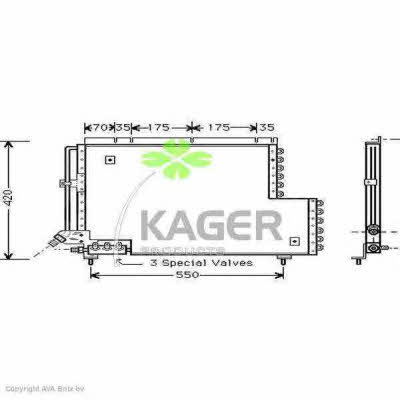 Kager 94-5379 Радиатор кондиционера (Конденсатор) 945379: Купить в Польше - Отличная цена на 2407.PL!