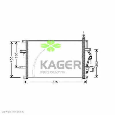 Kager 94-5384 Радиатор кондиционера (Конденсатор) 945384: Отличная цена - Купить в Польше на 2407.PL!