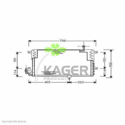 Kager 94-5390 Радиатор кондиционера (Конденсатор) 945390: Отличная цена - Купить в Польше на 2407.PL!