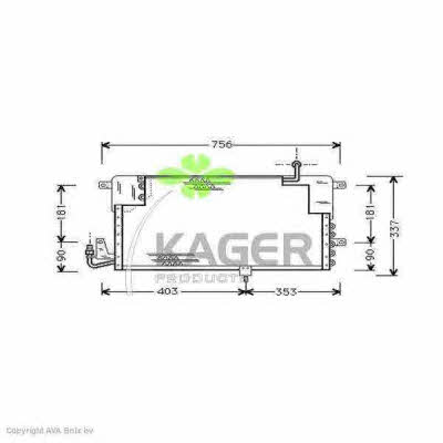 Kager 94-5391 Радиатор кондиционера (Конденсатор) 945391: Отличная цена - Купить в Польше на 2407.PL!