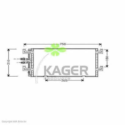 Kager 94-5394 Радиатор кондиционера (Конденсатор) 945394: Отличная цена - Купить в Польше на 2407.PL!
