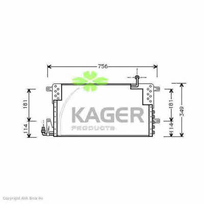 Kager 94-5397 Радиатор кондиционера (Конденсатор) 945397: Отличная цена - Купить в Польше на 2407.PL!