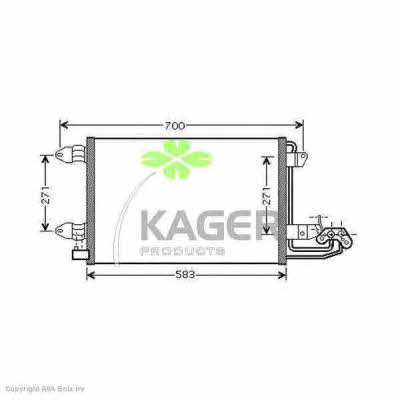 Kager 94-5406 Радиатор кондиционера (Конденсатор) 945406: Отличная цена - Купить в Польше на 2407.PL!
