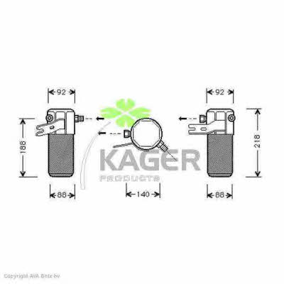 Kager 94-5442 Dryer, air conditioner 945442: Buy near me in Poland at 2407.PL - Good price!