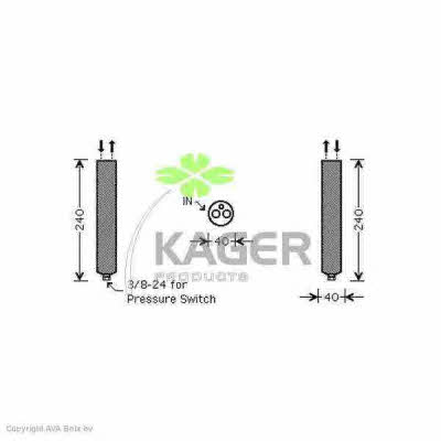 Kager 94-5606 Dryer, air conditioner 945606: Buy near me in Poland at 2407.PL - Good price!