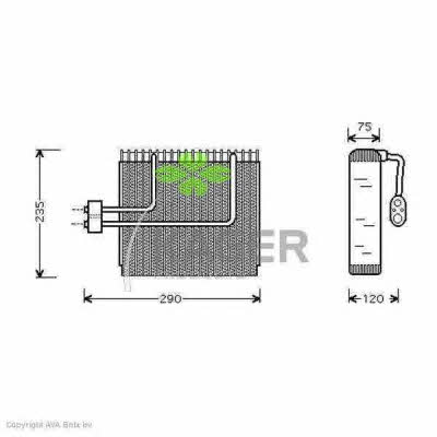 Kager 94-5637 Air conditioner evaporator 945637: Buy near me in Poland at 2407.PL - Good price!