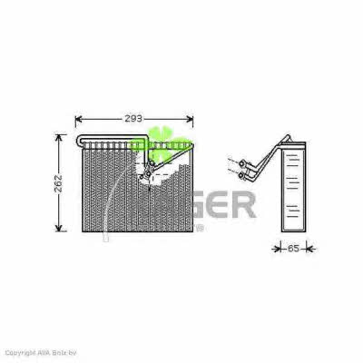 Kager 94-5643 Air conditioner evaporator 945643: Buy near me in Poland at 2407.PL - Good price!