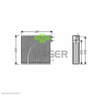 Kager 94-5673 Air conditioner evaporator 945673: Buy near me at 2407.PL in Poland at an Affordable price!