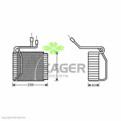 Kager 94-5744 Parownik klimatyzatora 945744: Dobra cena w Polsce na 2407.PL - Kup Teraz!