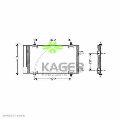 Kager 94-5790 Радиатор кондиционера (Конденсатор) 945790: Отличная цена - Купить в Польше на 2407.PL!