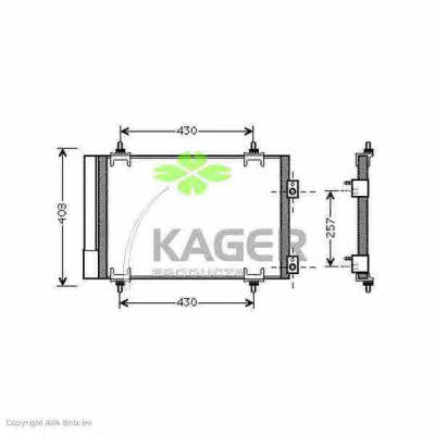Kager 94-5791 Радиатор кондиционера (Конденсатор) 945791: Отличная цена - Купить в Польше на 2407.PL!