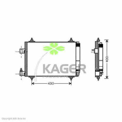 Kager 94-5794 Радиатор кондиционера (Конденсатор) 945794: Отличная цена - Купить в Польше на 2407.PL!