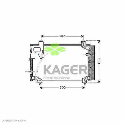 Kager 94-5860 Радиатор кондиционера (Конденсатор) 945860: Отличная цена - Купить в Польше на 2407.PL!