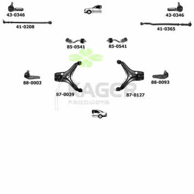  80-0045 Wheel suspension 800045: Buy near me in Poland at 2407.PL - Good price!