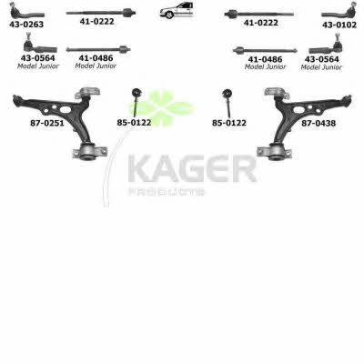 Kager 80-0081 Подвеска колеса 800081: Купить в Польше - Отличная цена на 2407.PL!