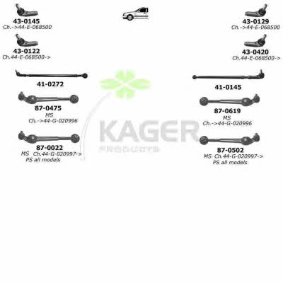 Kager 80-0110 Подвеска колеса 800110: Купить в Польше - Отличная цена на 2407.PL!