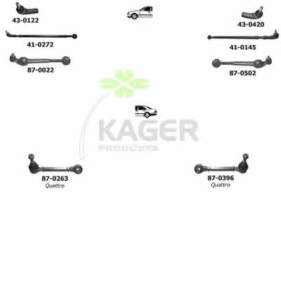 Kager 80-0249 Wheel suspension 800249: Buy near me at 2407.PL in Poland at an Affordable price!