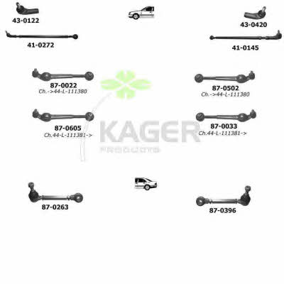 Kager 80-0257 Підвіска колеса 800257: Купити у Польщі - Добра ціна на 2407.PL!