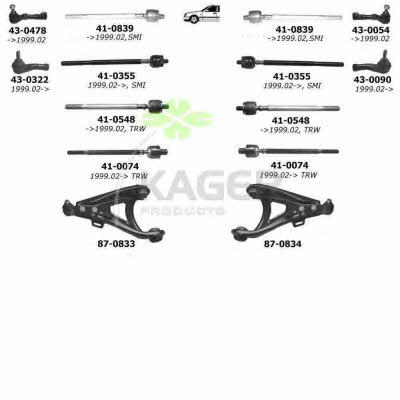 Kager 80-0319 Wheel suspension 800319: Buy near me at 2407.PL in Poland at an Affordable price!