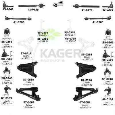 Kager 80-0385 Wheel suspension 800385: Buy near me at 2407.PL in Poland at an Affordable price!