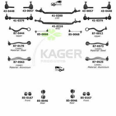 Kager 80-0422 Підвіска колеса 800422: Купити у Польщі - Добра ціна на 2407.PL!