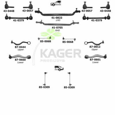 Kager 80-0457 Підвіска колеса 800457: Купити у Польщі - Добра ціна на 2407.PL!