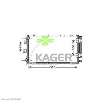 Kager 94-5930 Радиатор кондиционера (Конденсатор) 945930: Отличная цена - Купить в Польше на 2407.PL!