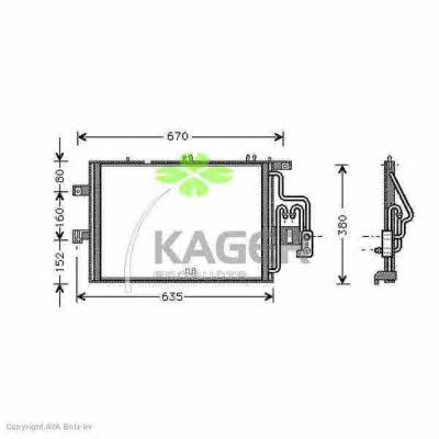 Kager 94-5938 Радиатор кондиционера (Конденсатор) 945938: Отличная цена - Купить в Польше на 2407.PL!