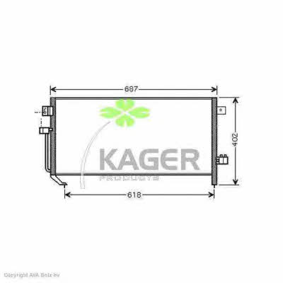 Kager 94-5993 Радіатор кондиціонера (Конденсатор) 945993: Приваблива ціна - Купити у Польщі на 2407.PL!