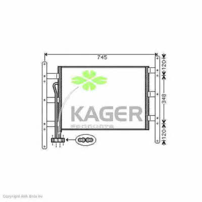 Kager 94-6094 Радиатор кондиционера (Конденсатор) 946094: Отличная цена - Купить в Польше на 2407.PL!