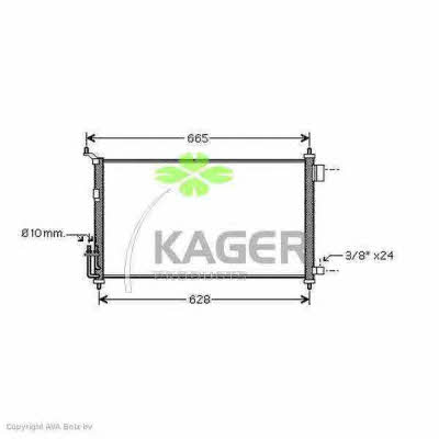 Kager 94-6128 Cooler Module 946128: Buy near me in Poland at 2407.PL - Good price!