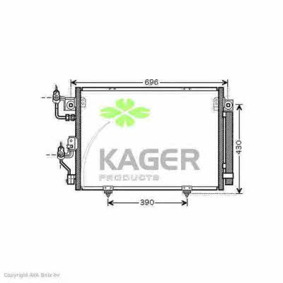 Kager 94-6178 Радиатор кондиционера (Конденсатор) 946178: Отличная цена - Купить в Польше на 2407.PL!