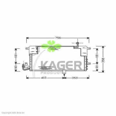 Kager 94-6184 Радиатор кондиционера (Конденсатор) 946184: Отличная цена - Купить в Польше на 2407.PL!