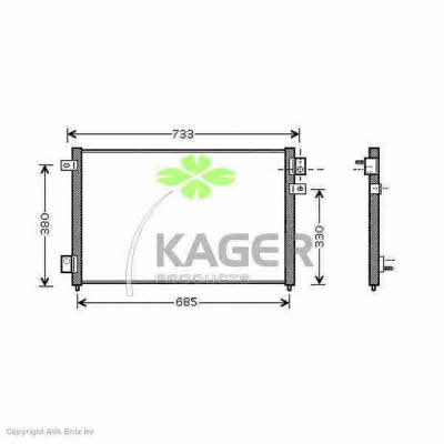 Kager 94-6245 Cooler Module 946245: Buy near me in Poland at 2407.PL - Good price!