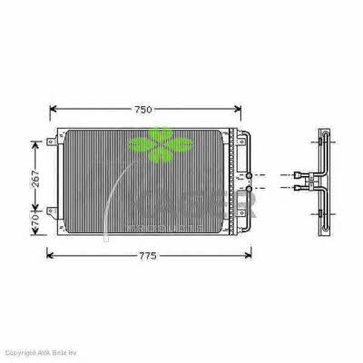 Kager 94-6290 Радиатор кондиционера (Конденсатор) 946290: Отличная цена - Купить в Польше на 2407.PL!