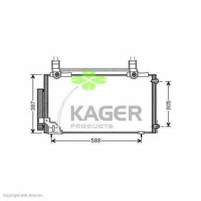 Kager 94-6291 Радиатор кондиционера (Конденсатор) 946291: Отличная цена - Купить в Польше на 2407.PL!