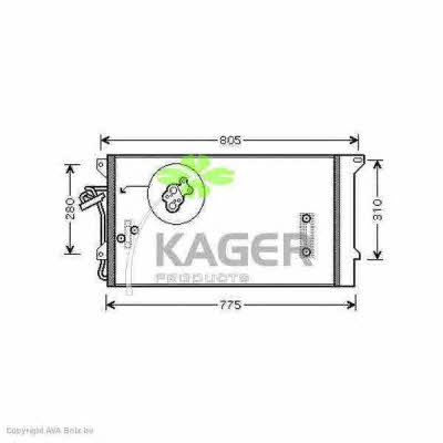 Kager 94-6326 Радиатор кондиционера (Конденсатор) 946326: Отличная цена - Купить в Польше на 2407.PL!