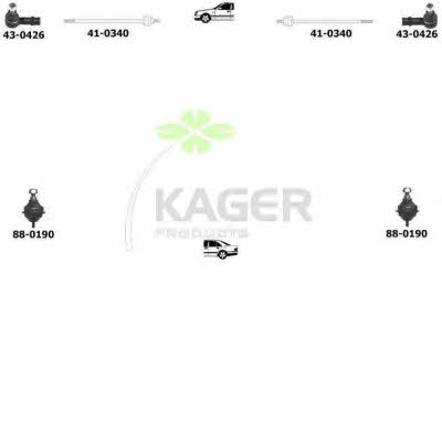 Kager 80-0494 Подвеска колеса 800494: Купить в Польше - Отличная цена на 2407.PL!