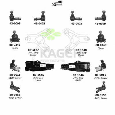 Kager 80-0617 Radaufhängung 800617: Bestellen Sie in Polen zu einem guten Preis bei 2407.PL!