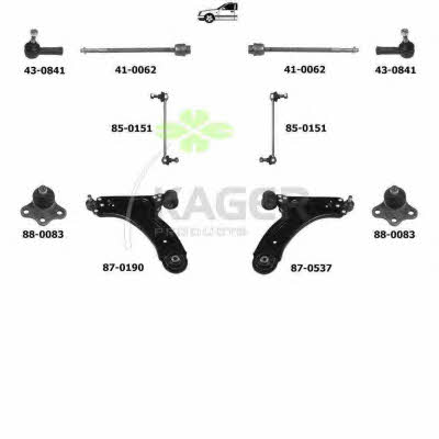 Kager 80-0722 Wheel suspension 800722: Buy near me at 2407.PL in Poland at an Affordable price!
