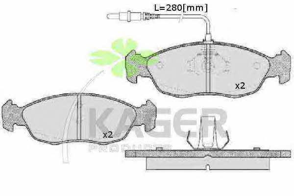 Kager 35-0010 Brake Pad Set, disc brake 350010: Buy near me at 2407.PL in Poland at an Affordable price!