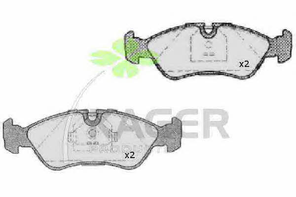 Kager 35-0020 Brake Pad Set, disc brake 350020: Buy near me in Poland at 2407.PL - Good price!
