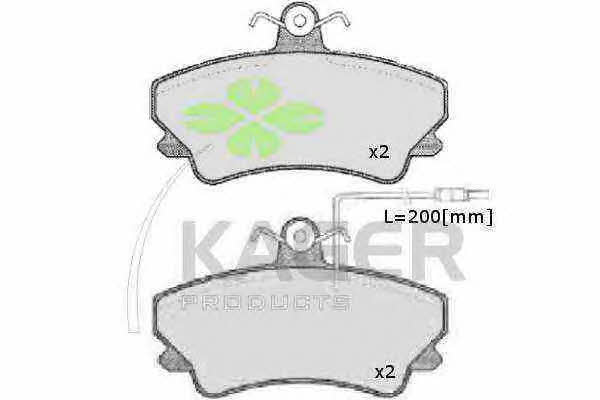 Kager 35-0036 Тормозные колодки дисковые, комплект 350036: Отличная цена - Купить в Польше на 2407.PL!