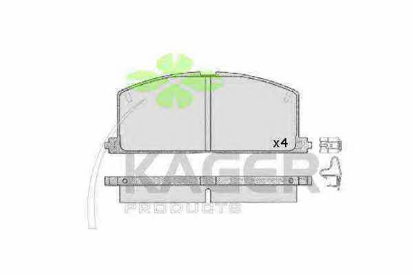 Kager 35-0092 Brake Pad Set, disc brake 350092: Buy near me in Poland at 2407.PL - Good price!