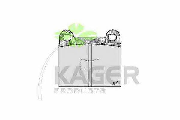 Kager 35-0124 Тормозные колодки дисковые, комплект 350124: Отличная цена - Купить в Польше на 2407.PL!