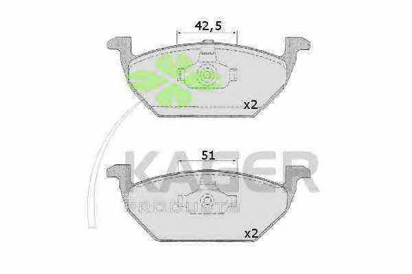 Kager 35-0139 Brake Pad Set, disc brake 350139: Buy near me in Poland at 2407.PL - Good price!