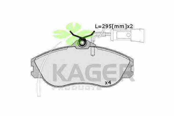 Kager 35-0197 Brake Pad Set, disc brake 350197: Buy near me in Poland at 2407.PL - Good price!