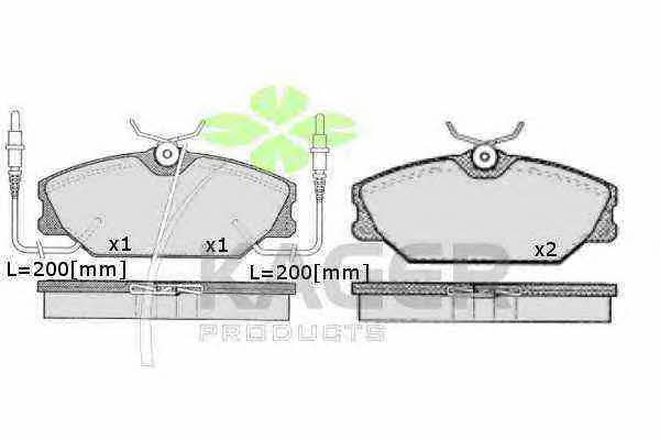 Kager 35-0200 Brake Pad Set, disc brake 350200: Buy near me in Poland at 2407.PL - Good price!