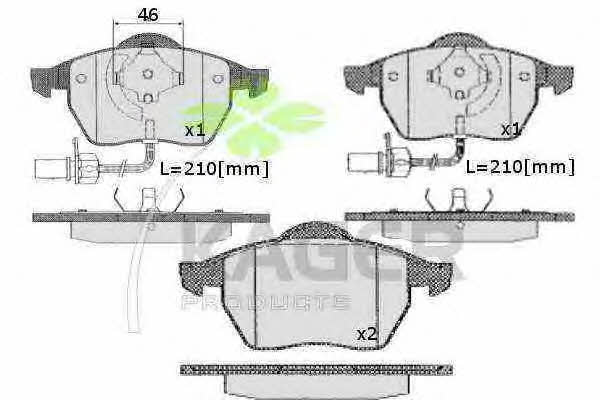 Kager 35-0217 Brake Pad Set, disc brake 350217: Buy near me in Poland at 2407.PL - Good price!