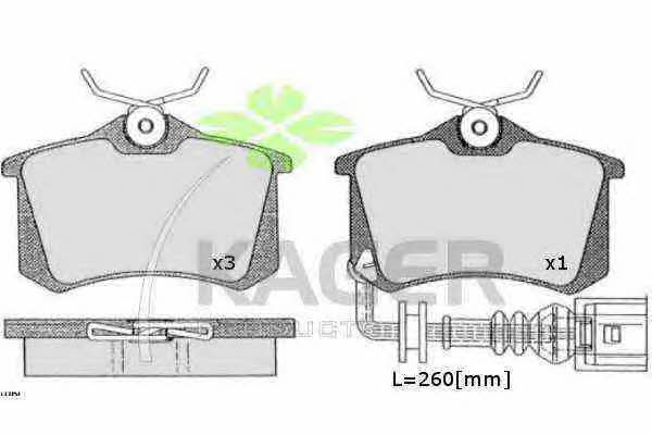 Kager 35-0247 Brake Pad Set, disc brake 350247: Buy near me in Poland at 2407.PL - Good price!